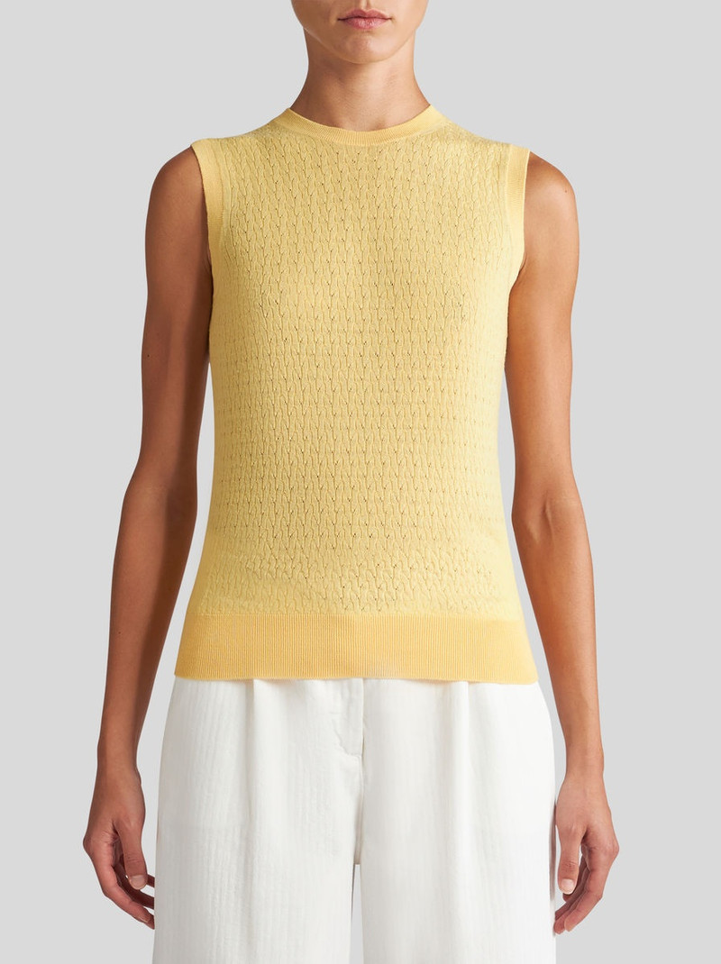 Etro WOOL VEST TOP outlook