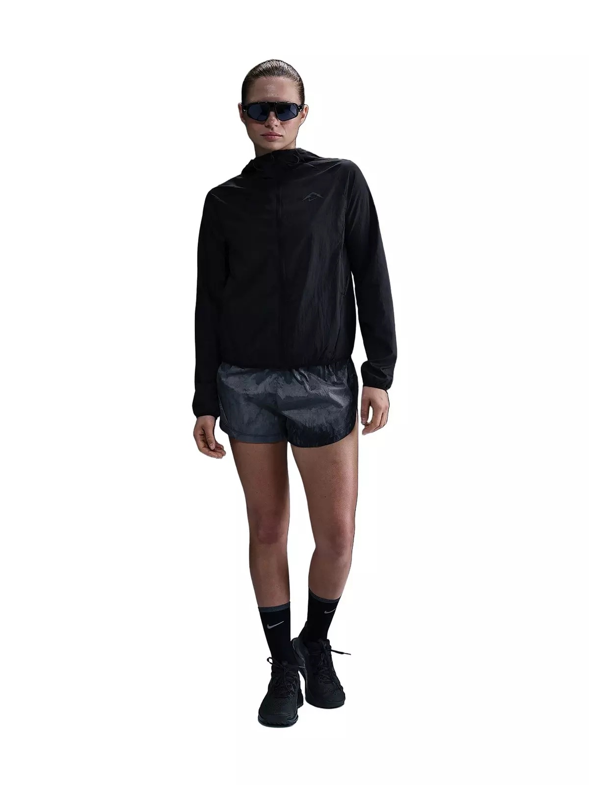 Women's Trail Repel Running Jacket -Black - 5