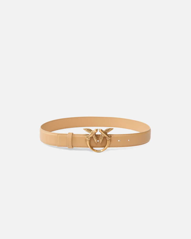 LOVE BIRDS LEATHER BELT 3CM 1