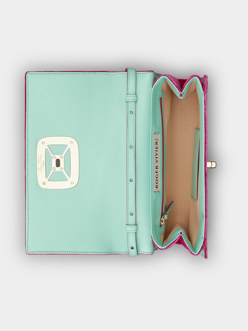 Viv' Choc Weaving Bag in Velvet 7