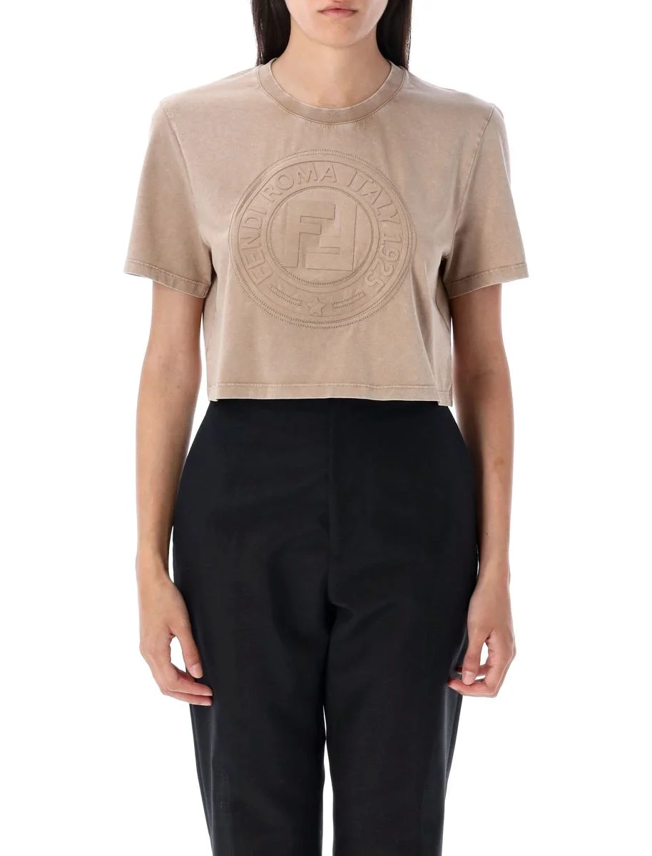 Fendi Cropped T-Shirt - 1