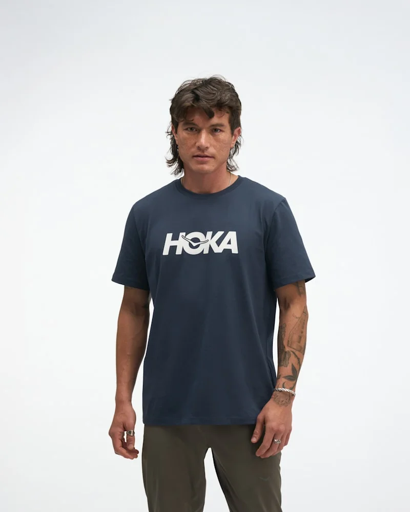 Men's Core Logo CTN SS Tee Shirt in Varsity Navy - 1