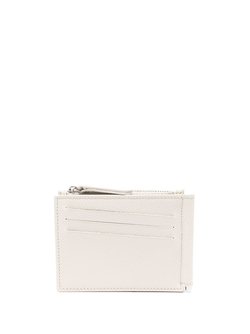 leather debossed-logo cardholder - 1