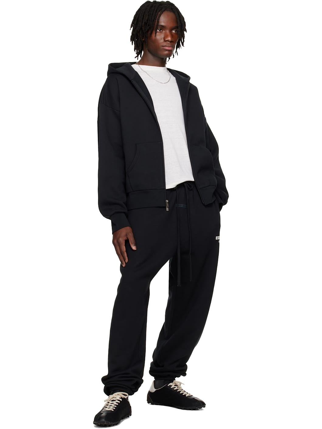 Black Classic Full Zip-Up Hoodie - 5