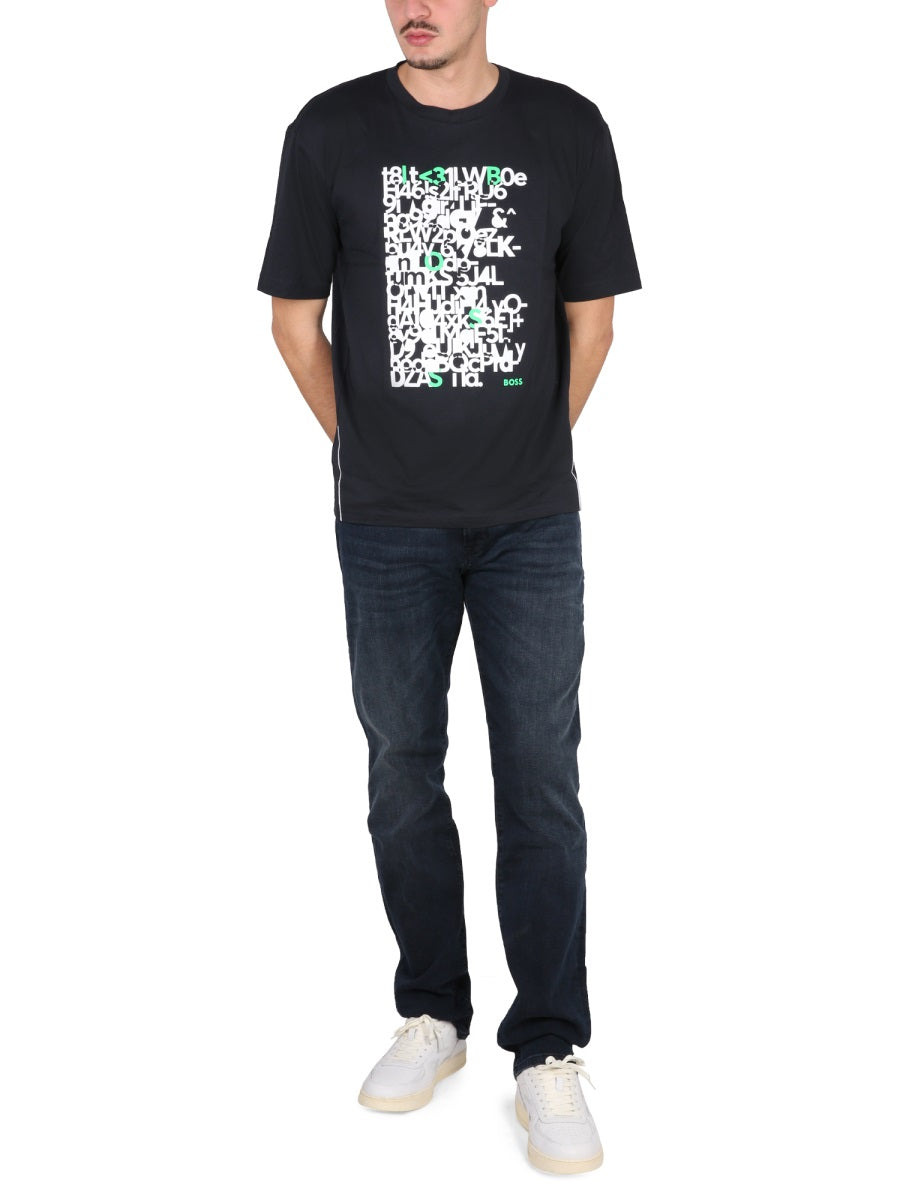 Boss Men Logo Print T-Shirt - 2