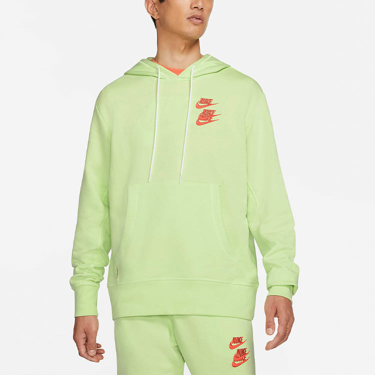 Nike Alphabet Printing Sports Pullover Green DA0932-383 - 5