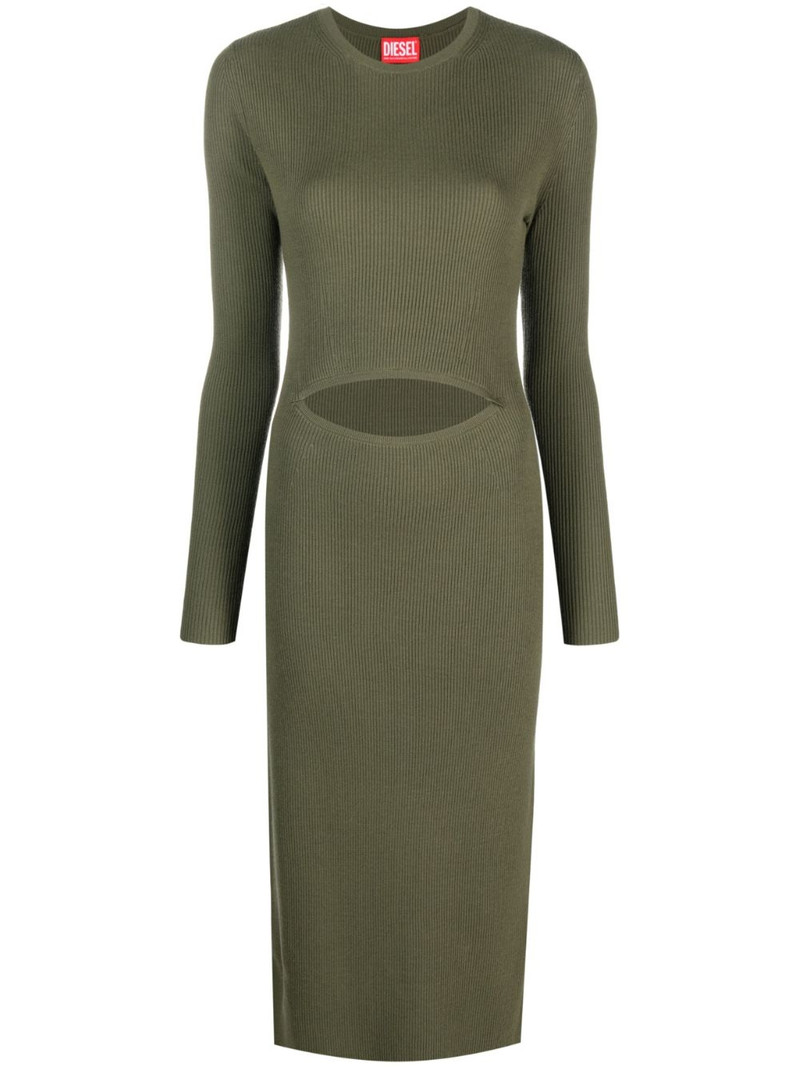 cut-out wool-blend dress 1