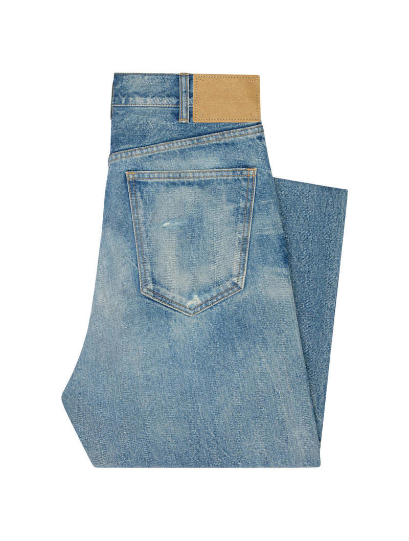 Celine Men Kurt Denim Jeans With Morning Light Wash - 2
