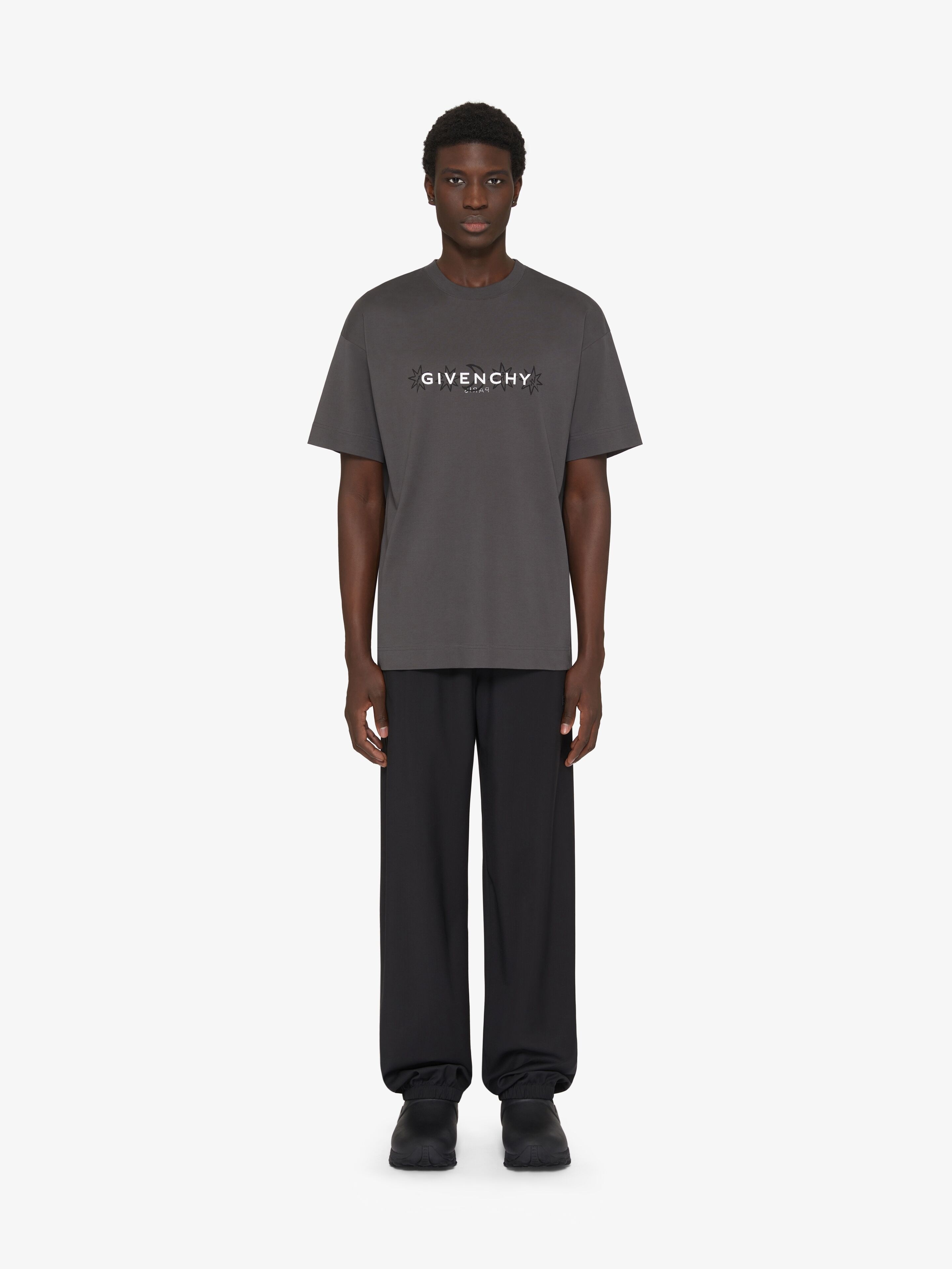 GIVENCHY REVERSE T-SHIRT IN COTTON WITH TAROT PRINT - 3