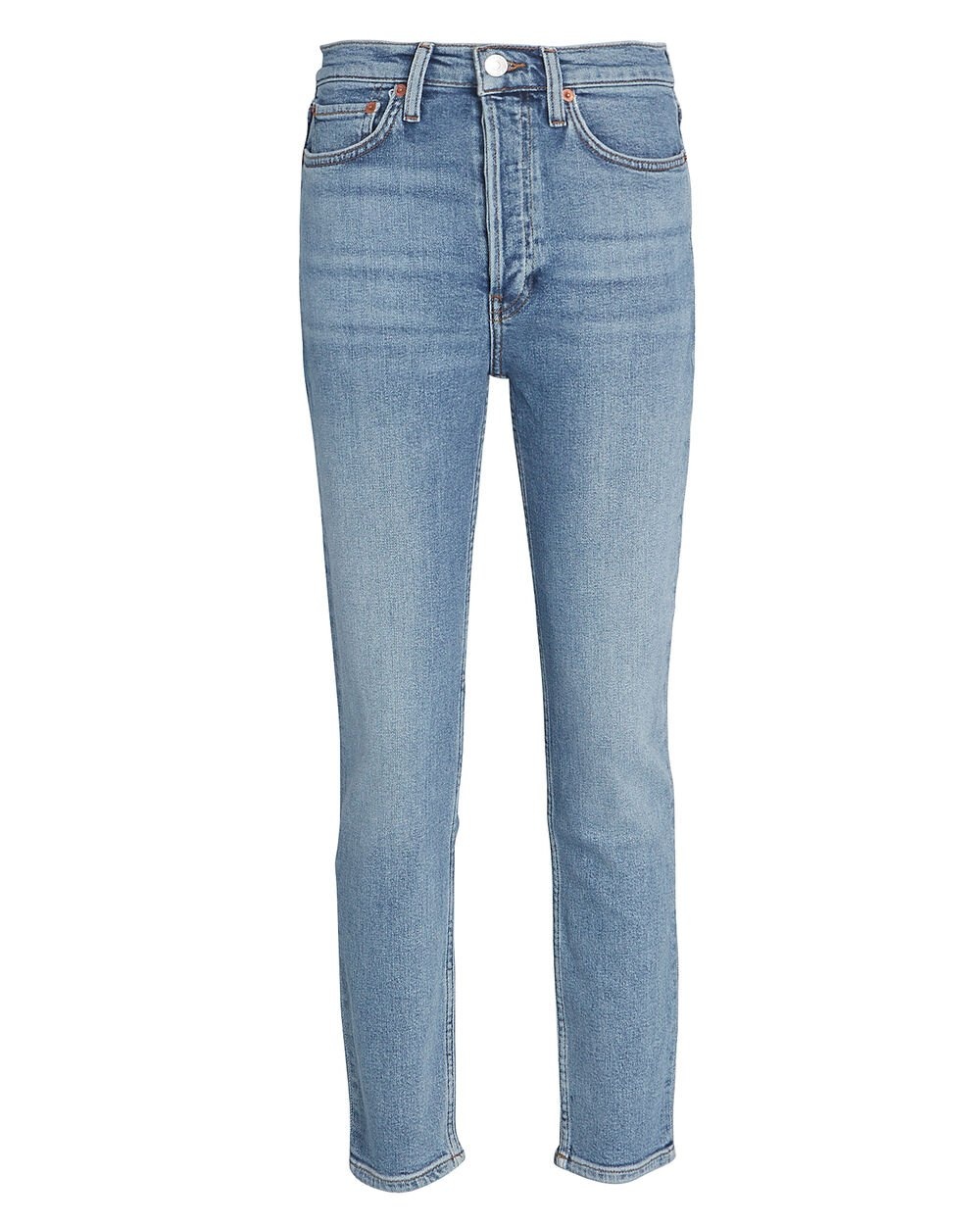 High-Rise Ankle Crop Jeans - 1