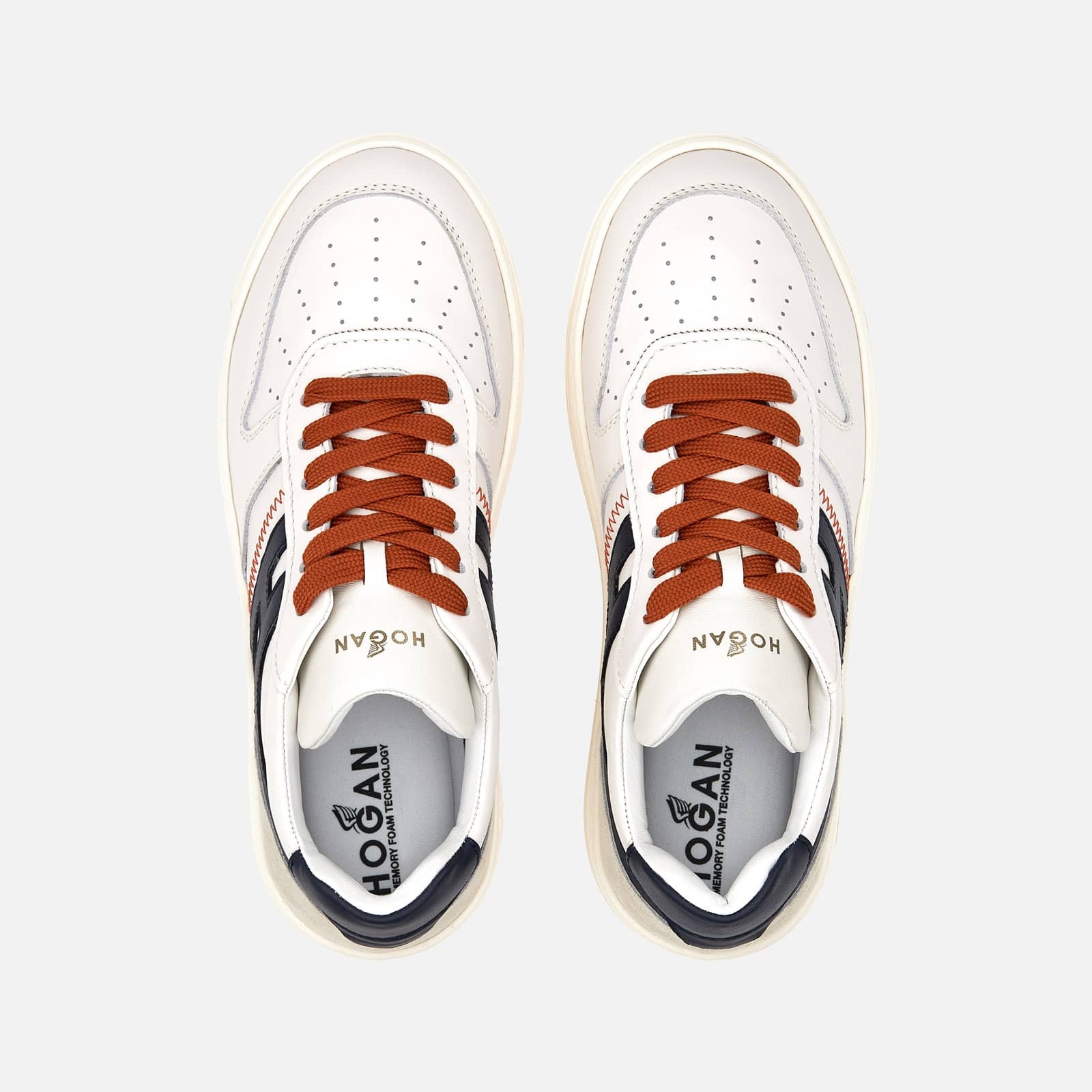 Sneakers Hogan H630 White Blue Orange - 5