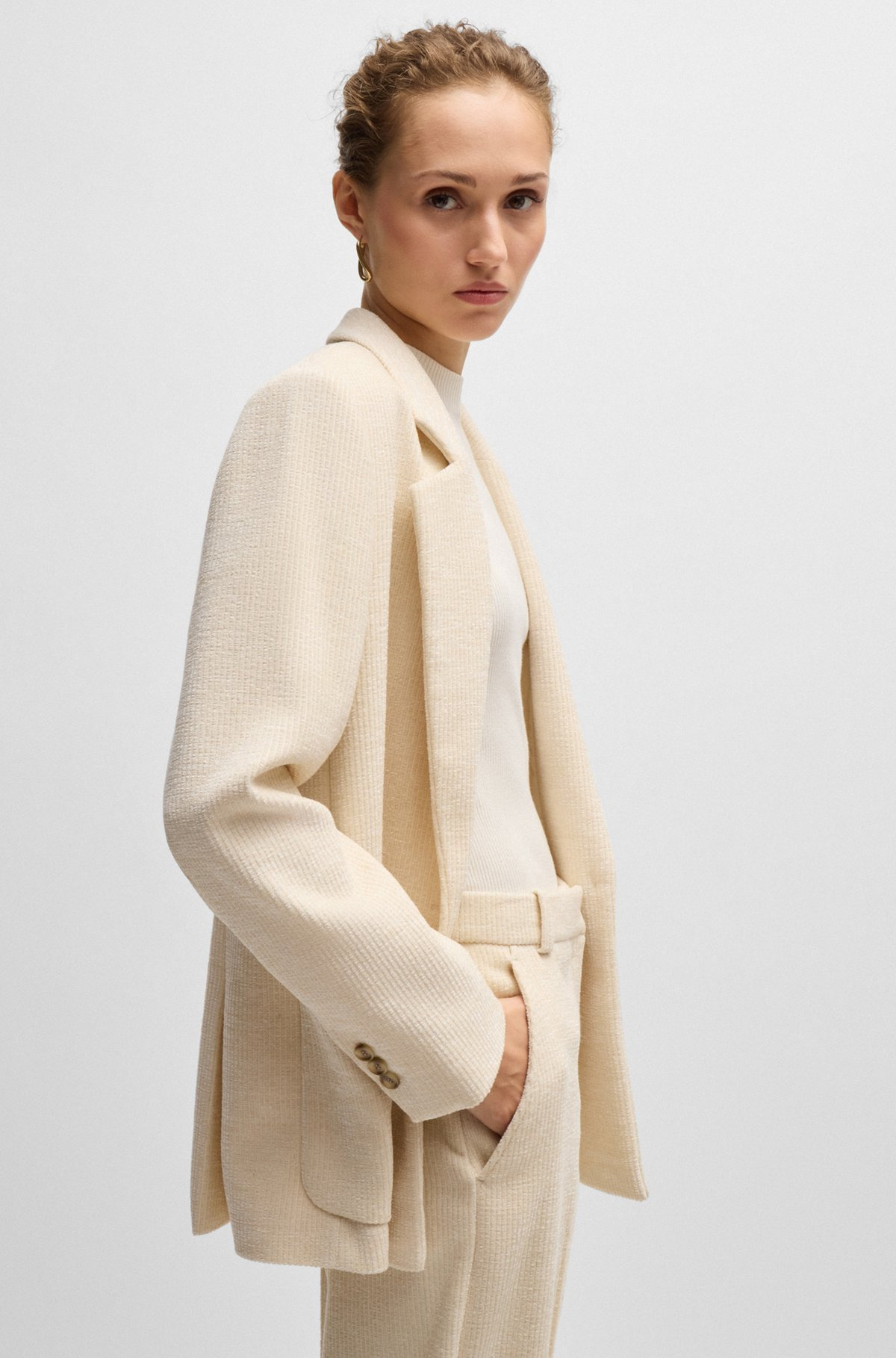 RELAXED-FIT JACKET IN VELVET CORDUROY - 6