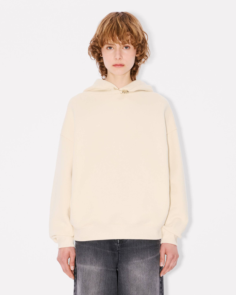 'Boke Flower' pin oversized hoodie in cotton 3