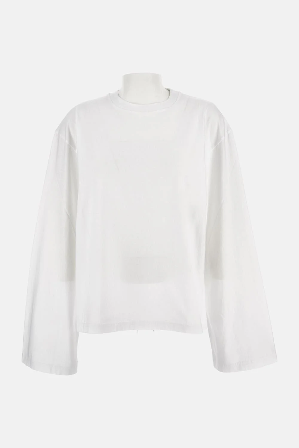 MAGLIA IN COTONE A MANICHE LUNGHE - 1