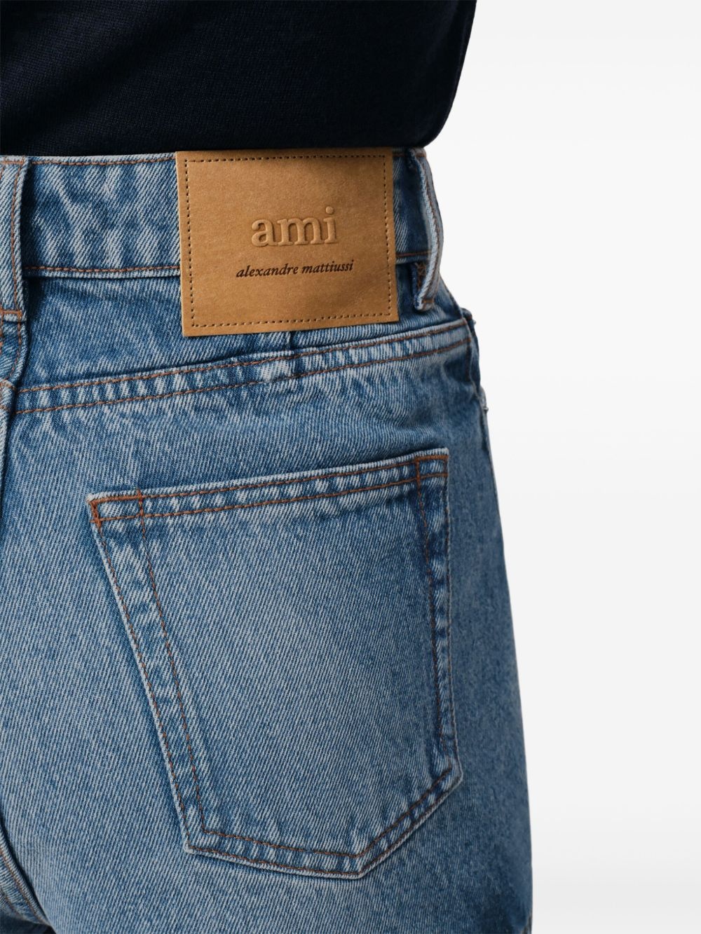 denim mini shorts - 6
