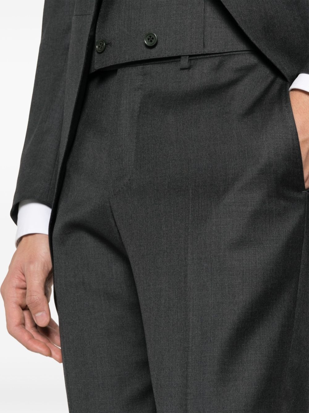 single-breasted wool suit - 7