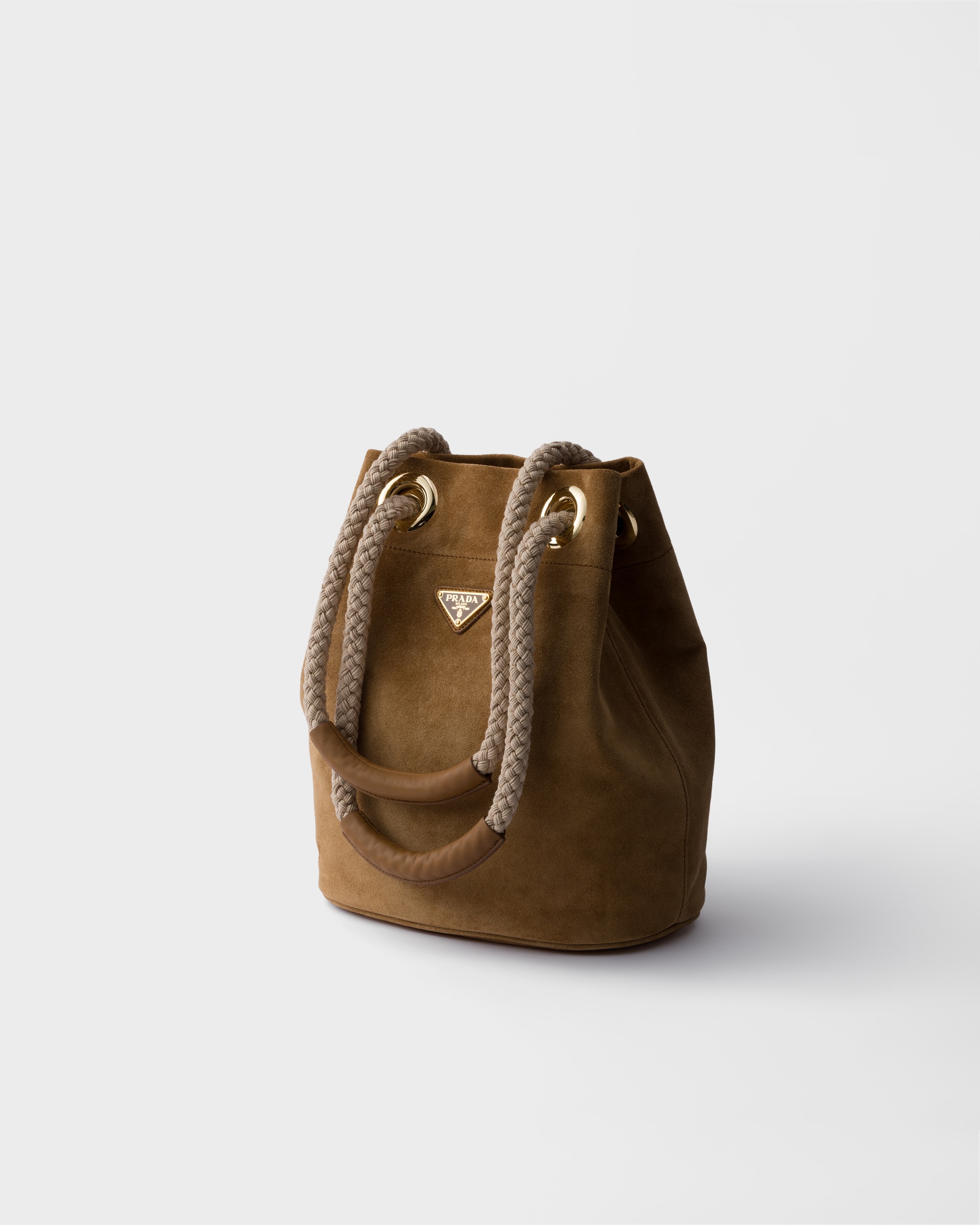 Small Prada Mariner suede bucket bag - 3