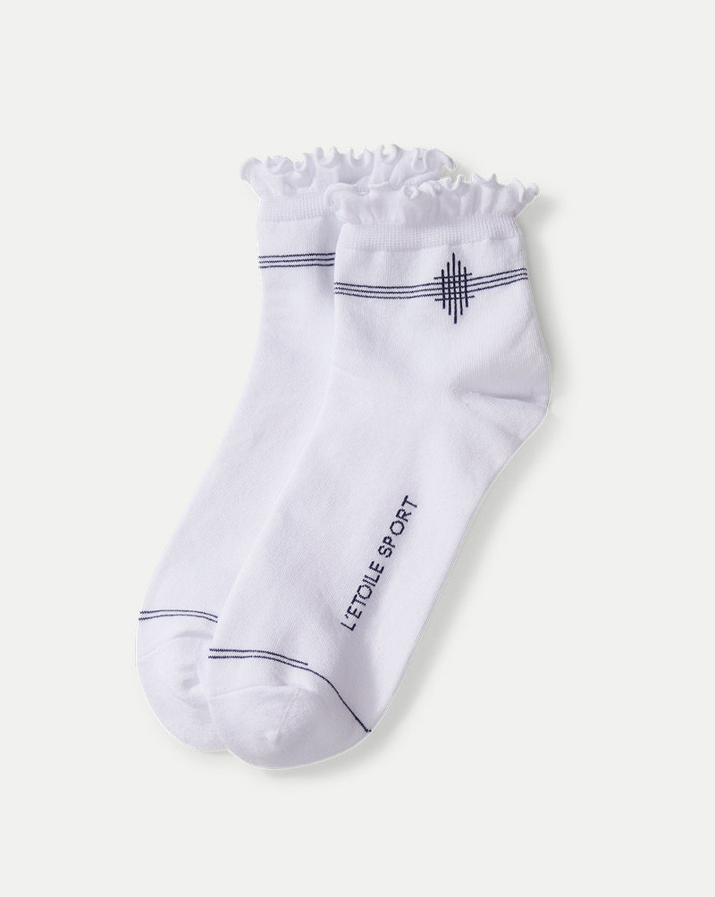 RUFFLE-TRIM SOCKS 1