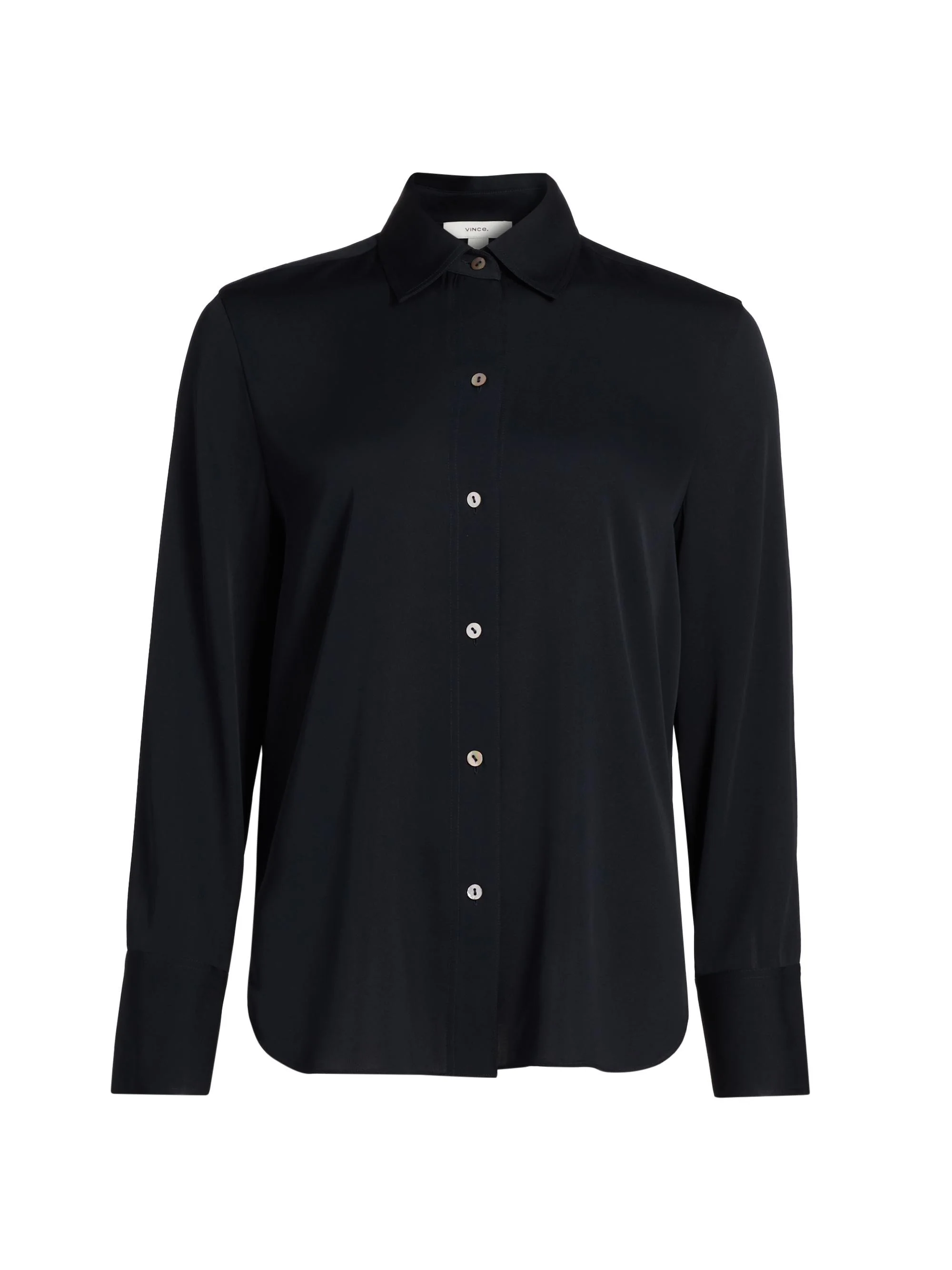 Women's Silk Stretch Button-Front Shirt - Coastal - 1