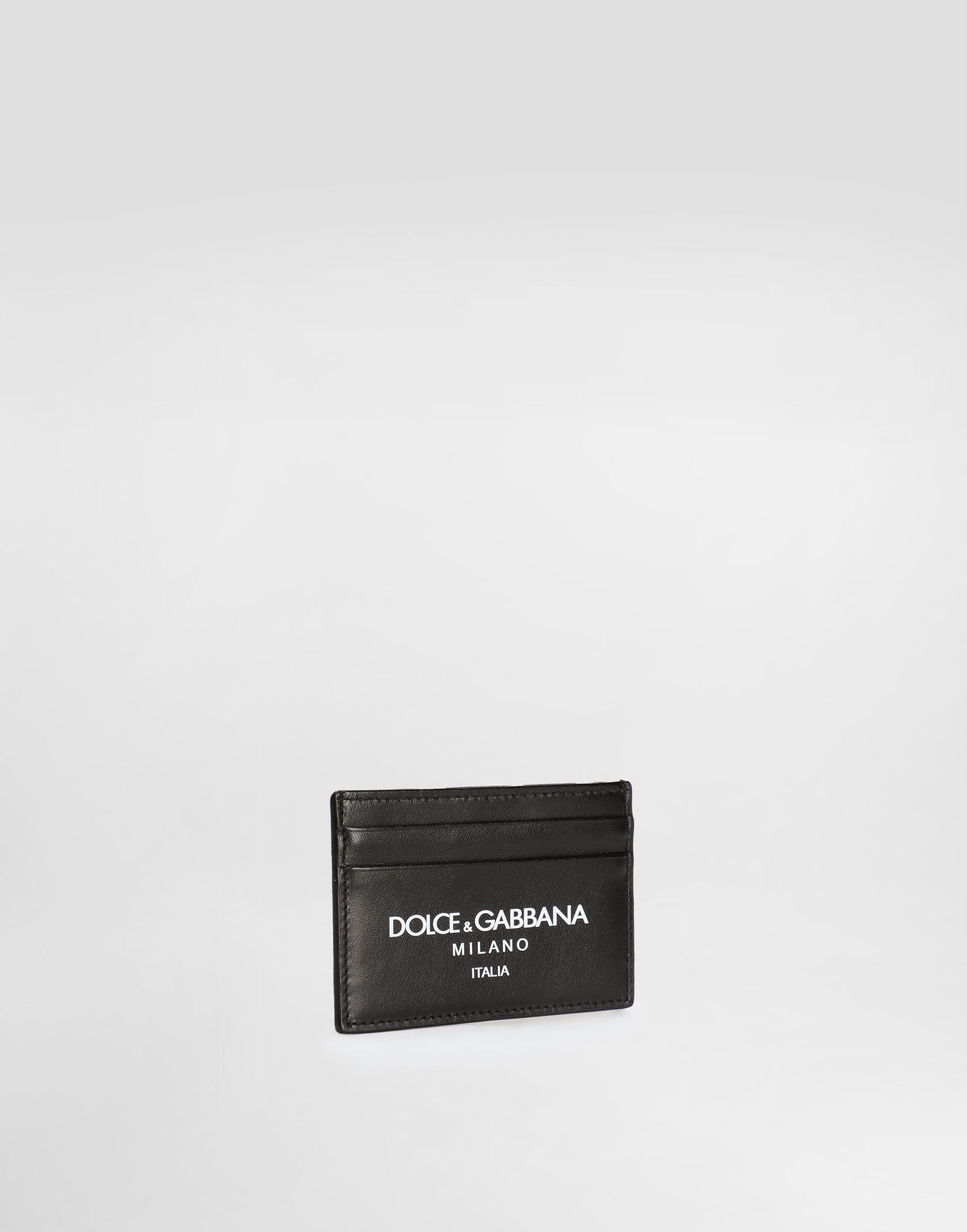 Calfskin card holder with logo - 3
