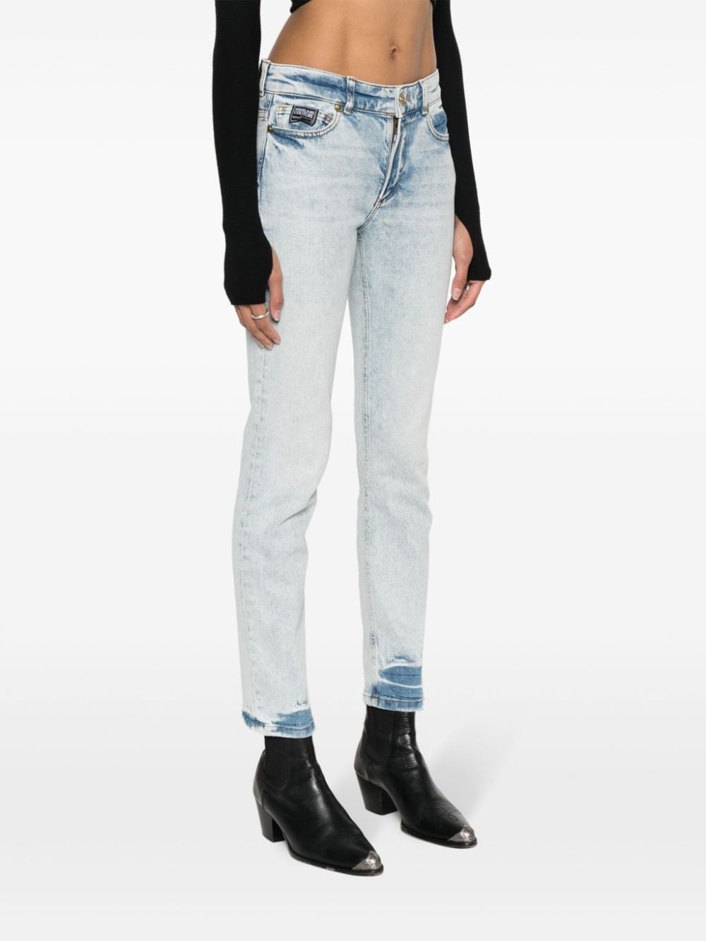 low-rise straight-leg jeans - 3