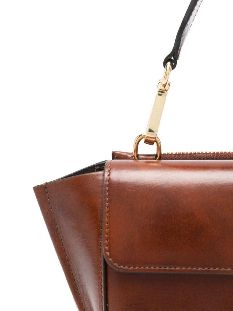 mini Hortansia flap top handle tote bag 4