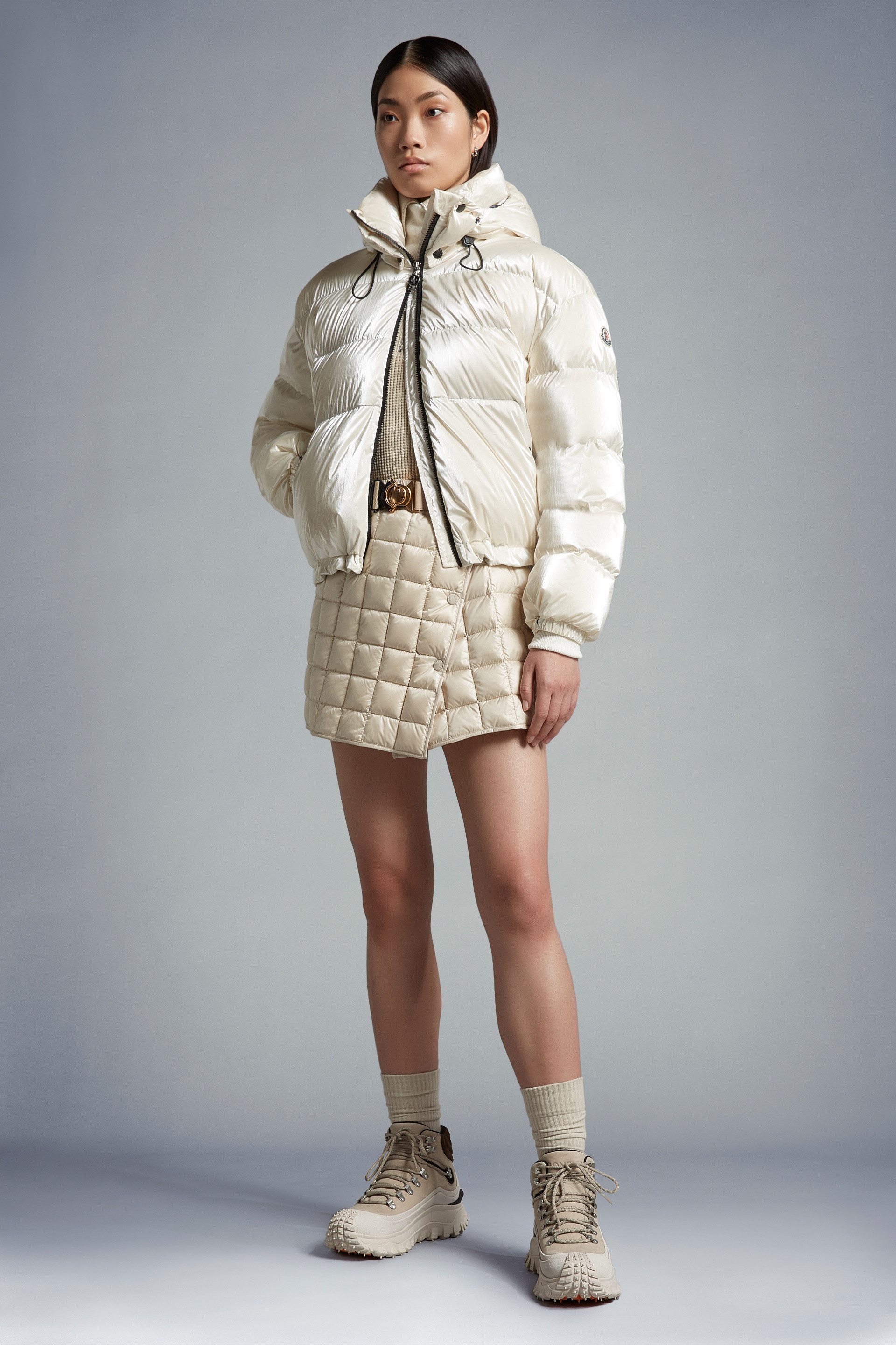 MONCLER☆MOSELOTTE ダウンジャケット 1 WHITE LADIES Moncler Moselotte Short Down Jacket | REVERSIBLE
