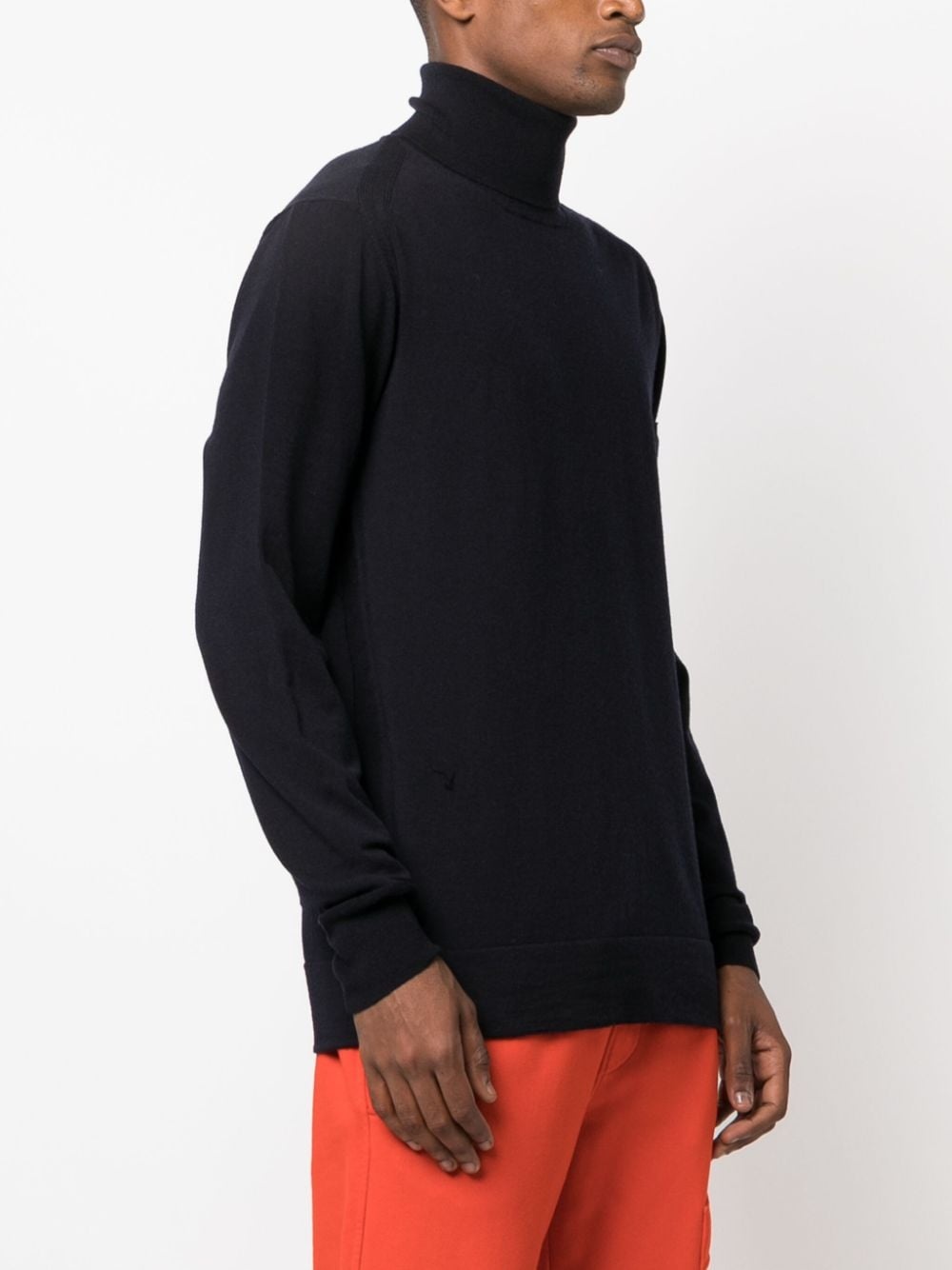 Lens-detail roll-neck jumper - 3