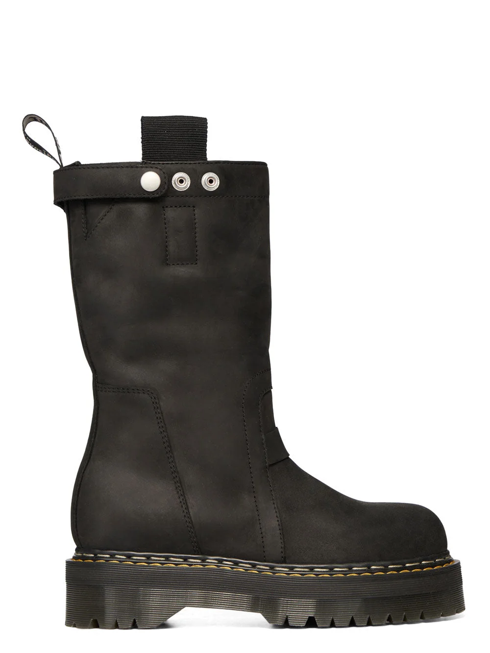 RO X DR. MARTENS QUAD SOLE PULL ON BOOT - BLACK - 1