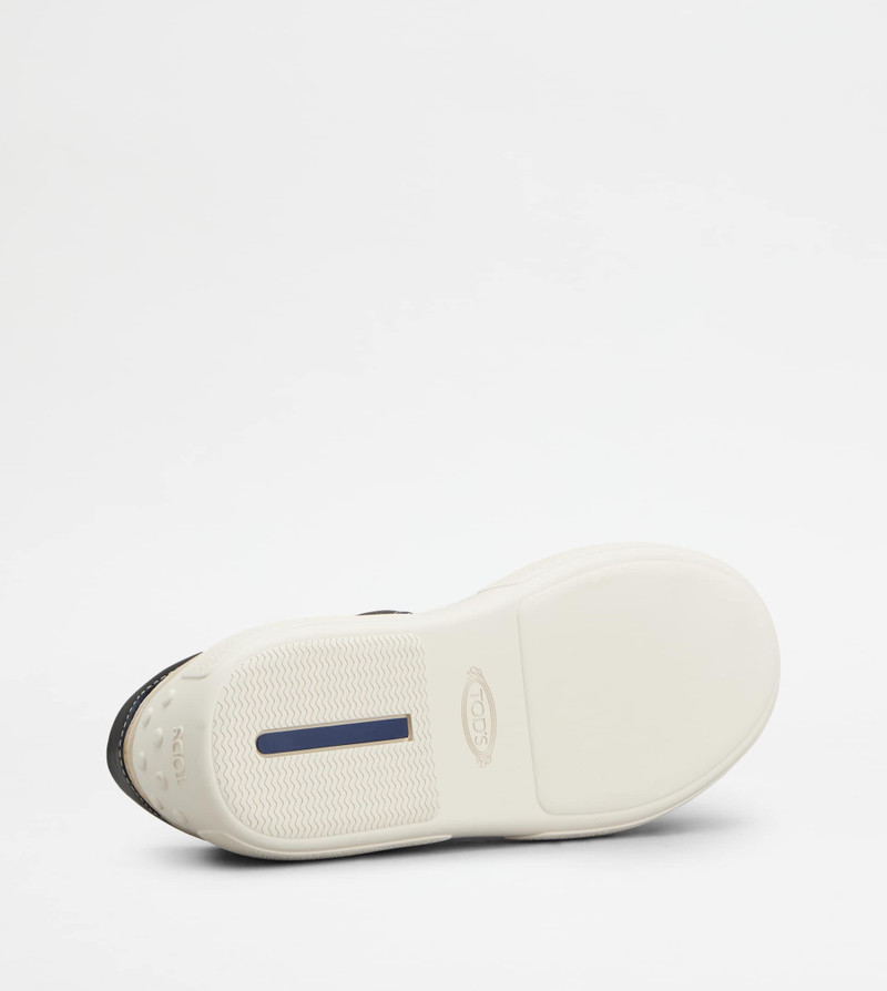 SNEAKERS IN NUBUCK AND FABRIC - WHITE, BLUE, BEIGE 4