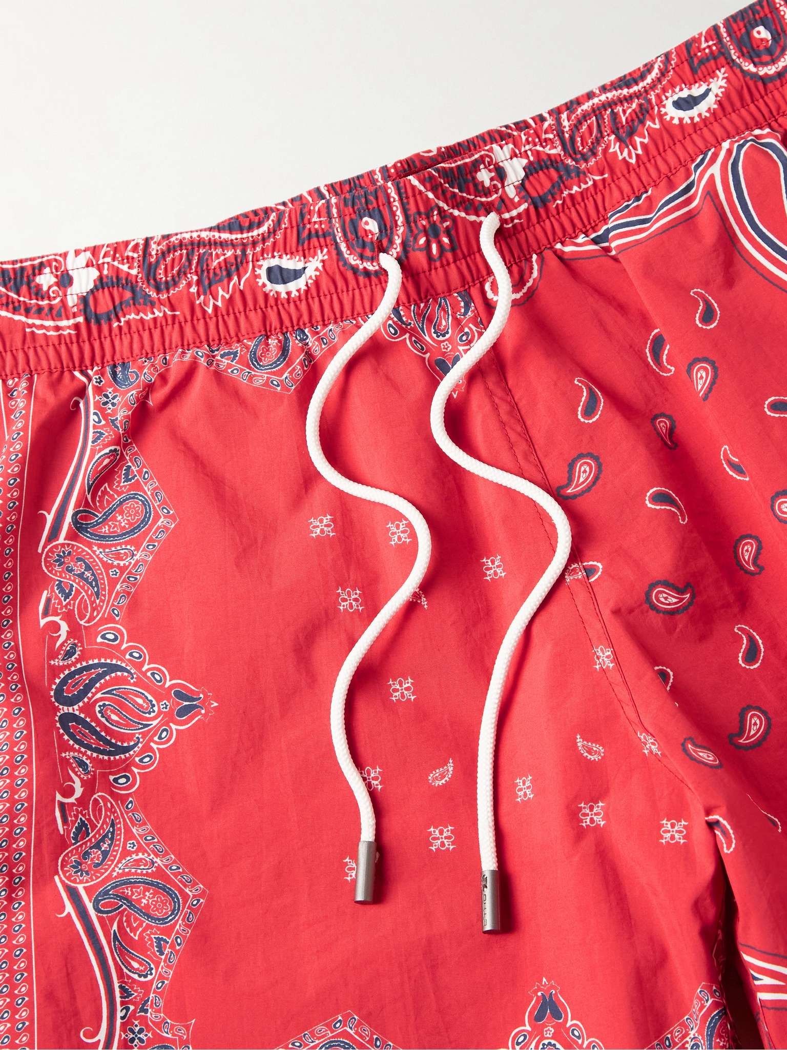 Mid-Length Paisley-Print Swim Shorts - 3