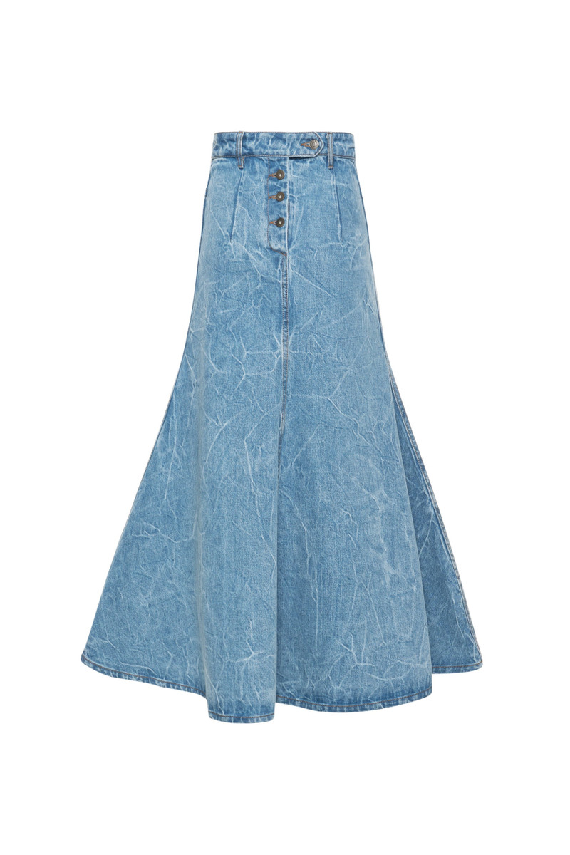 DENIM SKIRT INDIGO ACID WASH 5