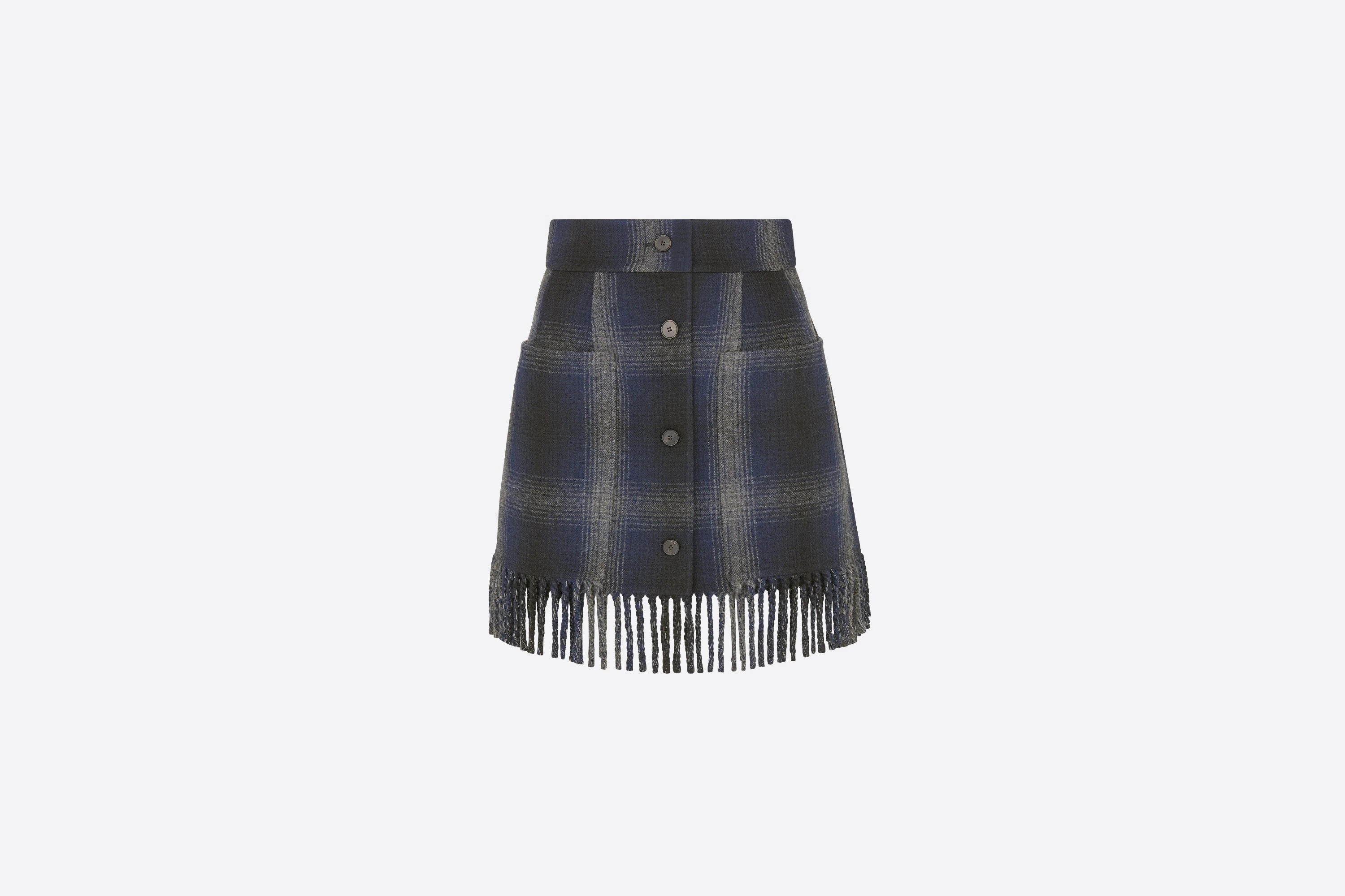 Short Fringed Skirt - 1