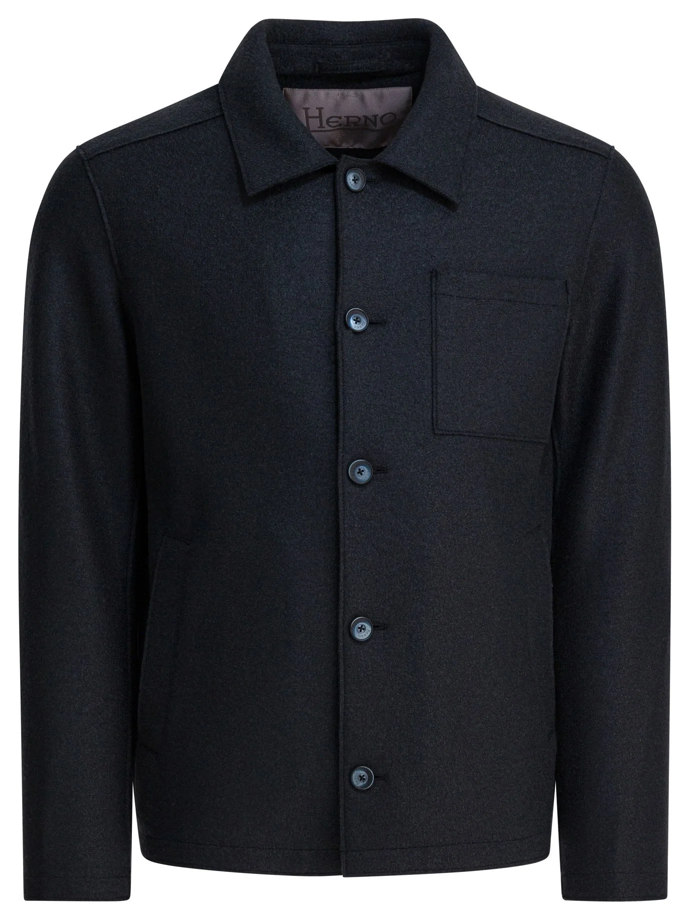 Herno Virgin Wool Overshirt Jacket - 1