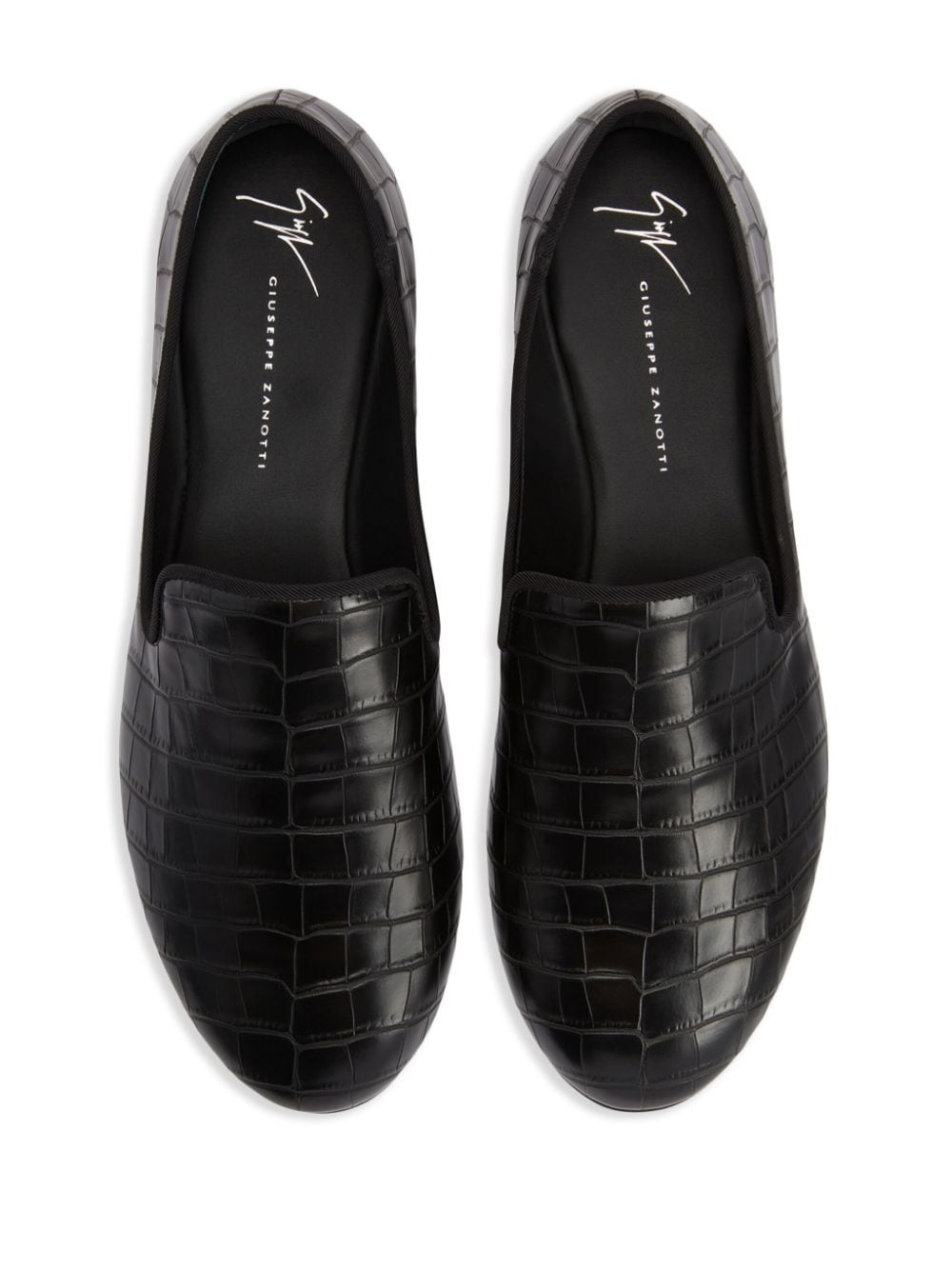 Seymour embossed leather loafers - 4