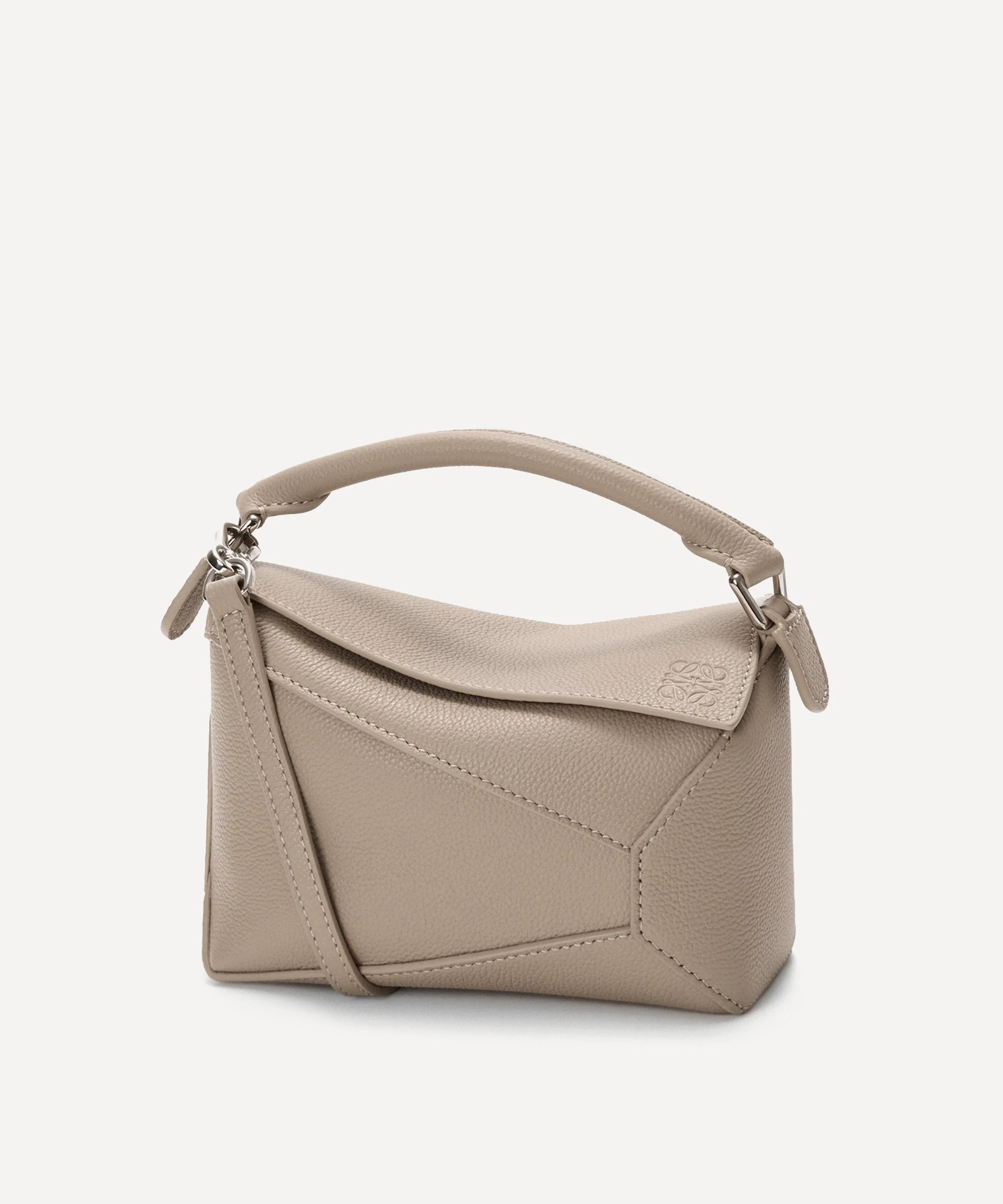 Mini Puzzle Edge Top Handle Bag - 1