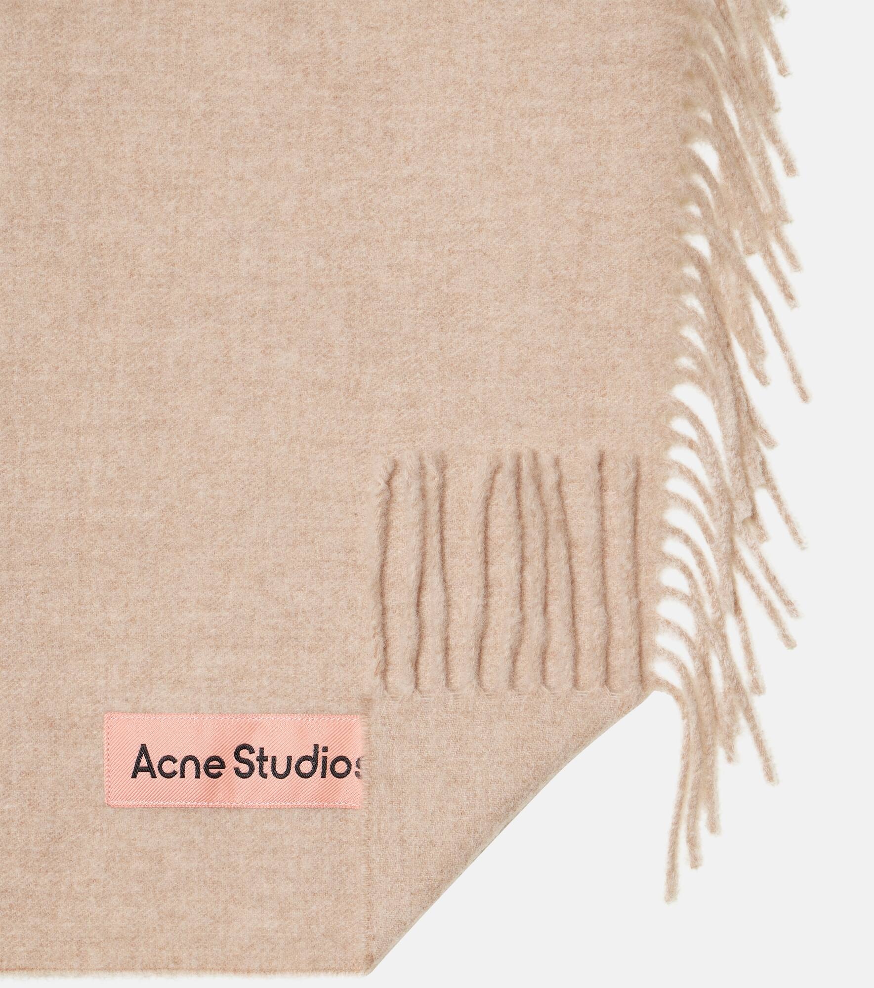 Logo wool scarf - 4