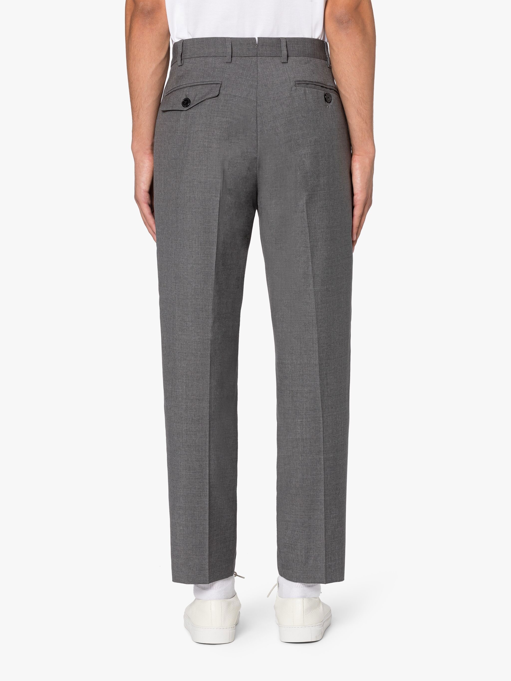 THE STANDARD LIGHT GREY WOOL TROUSERS - 4