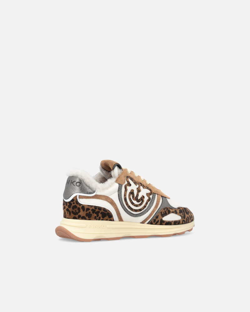 SNEAKERS WITH LOVE BIRDS LOGO AND ANIMAL PRINT 3