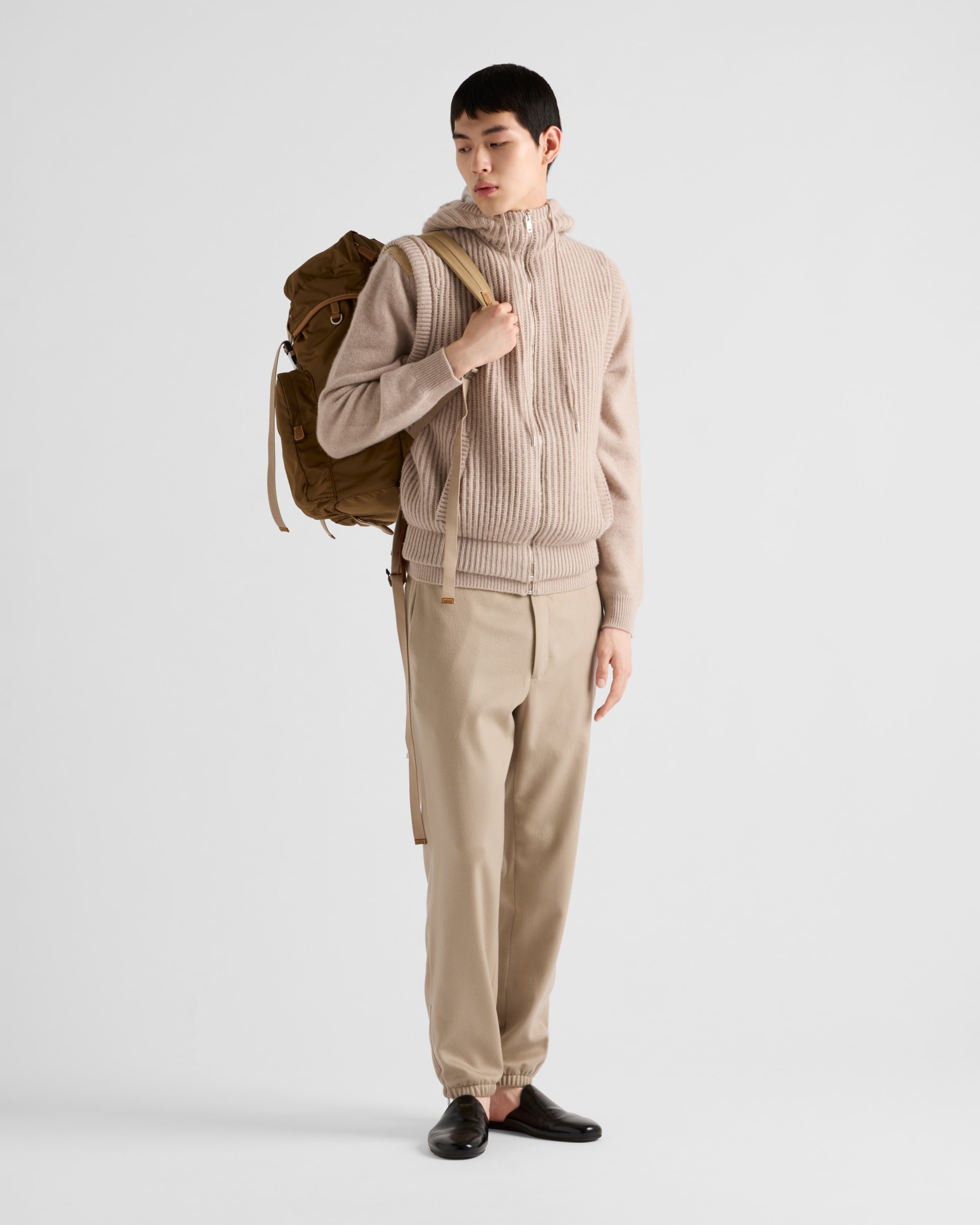 Cashmere hoodie vest - 2