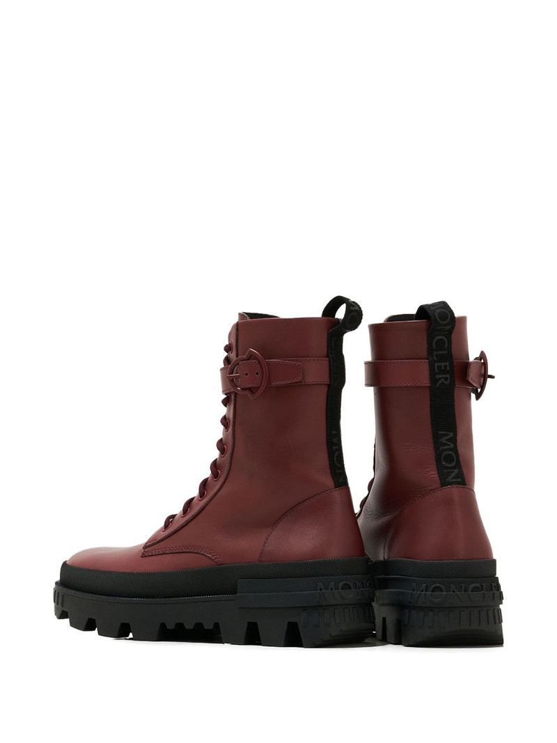 Moncler Carinne lace-up buckle boots outlook
