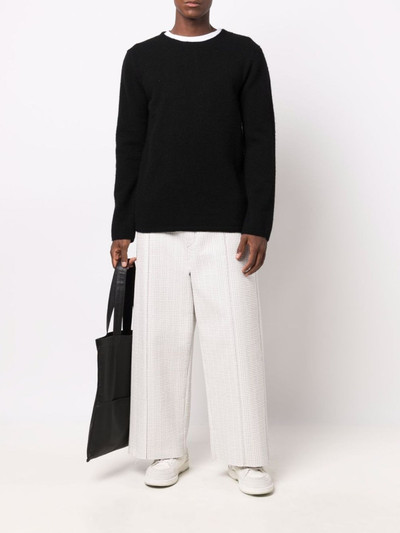 Comme des Garçons SHIRT crew-neck wool jumper outlook