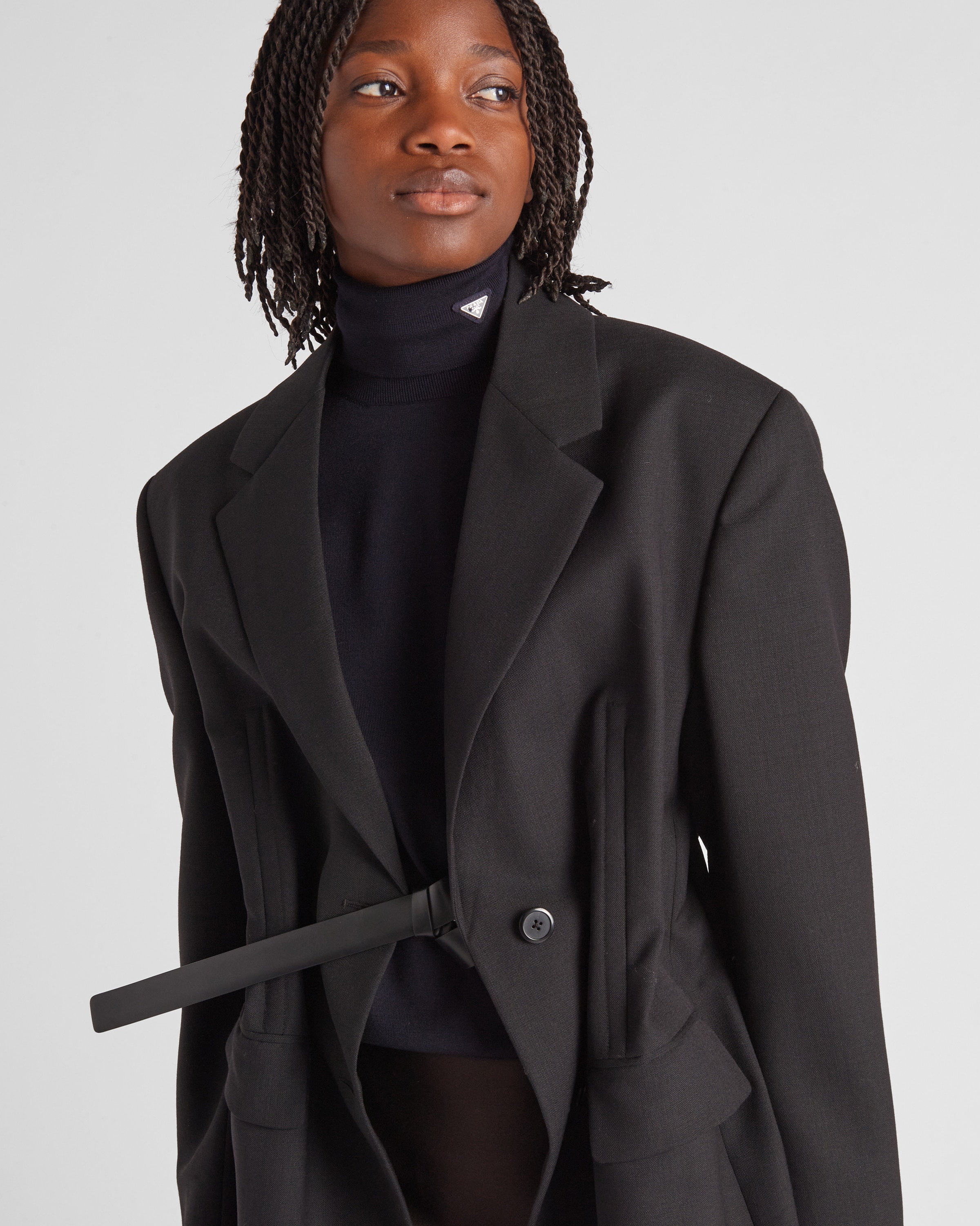 Prada Single-breasted wool jacket | REVERSIBLE