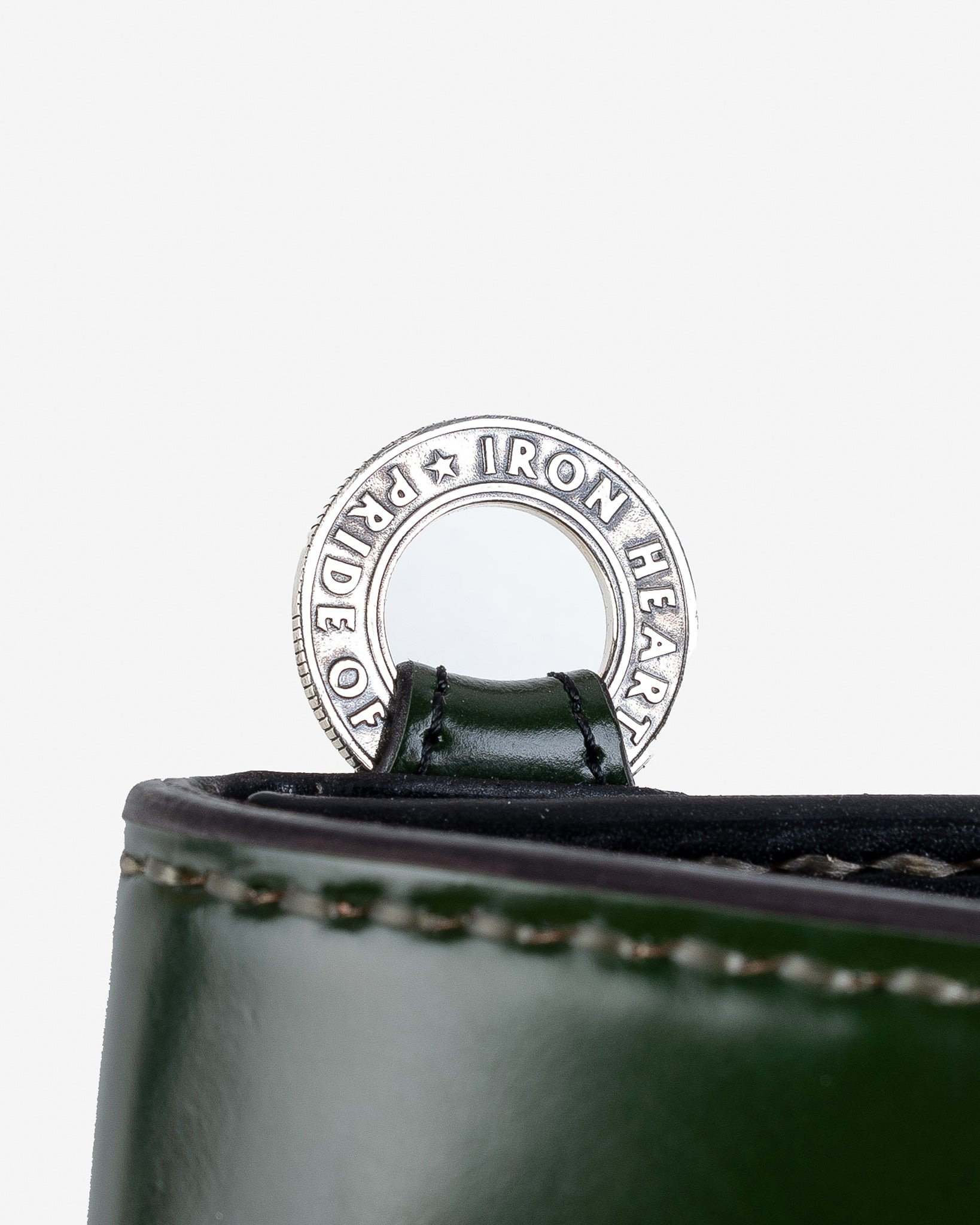 IHG-02-GRN Medium Shell Cordovan Wallet - Green - 4