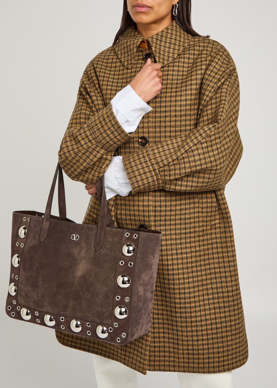 Valentino Nellcôte Studded Suede Tote - 5