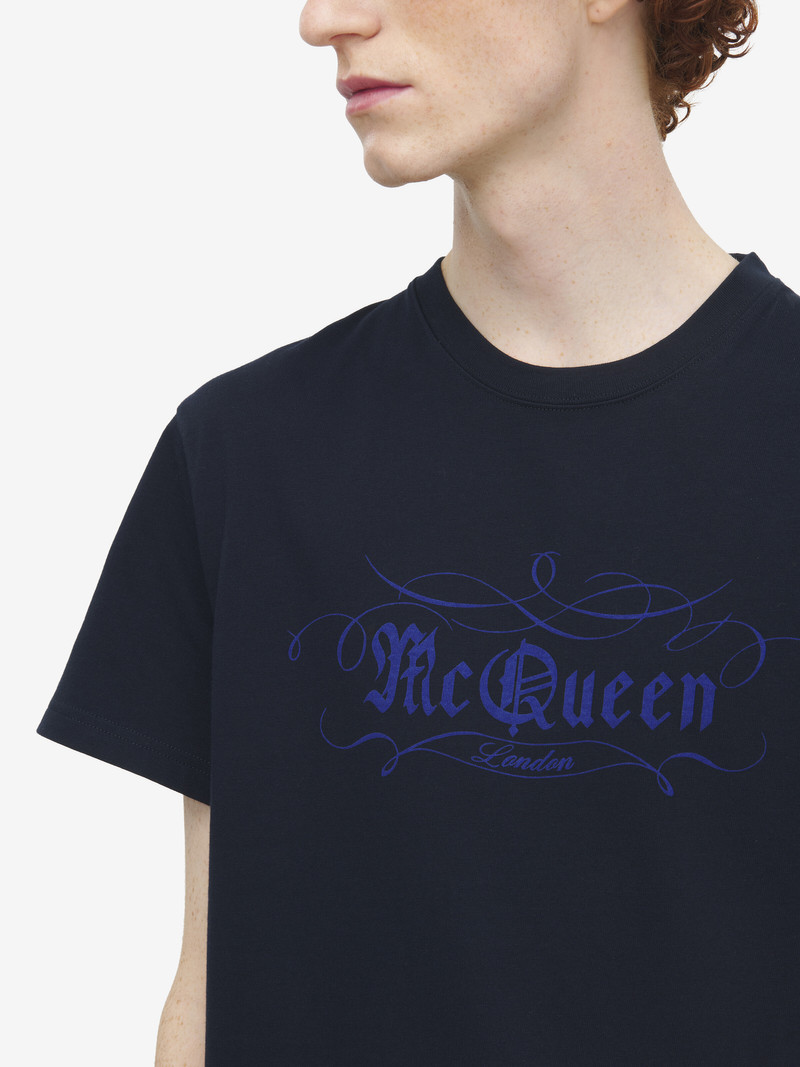 McQueen Script Print T-shirt 6