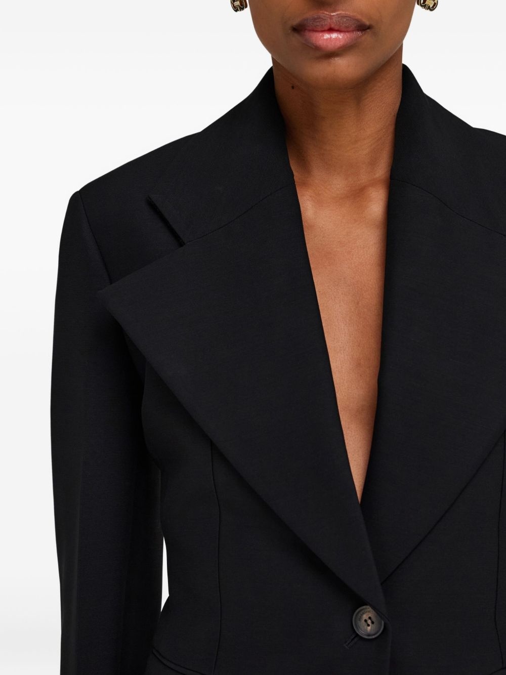 cropped blazer - 5