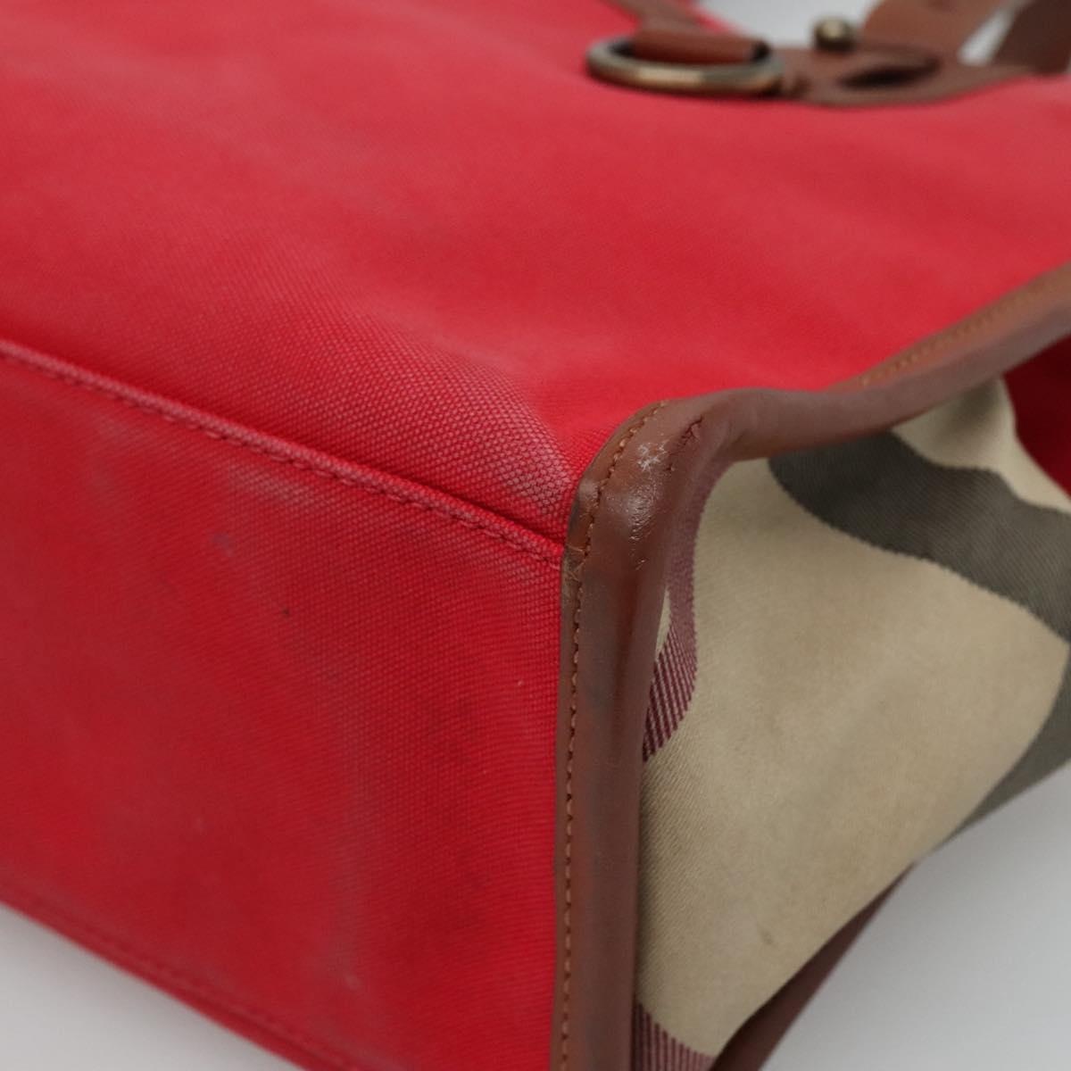 Burberry Tote Bag Canvas Red - 9