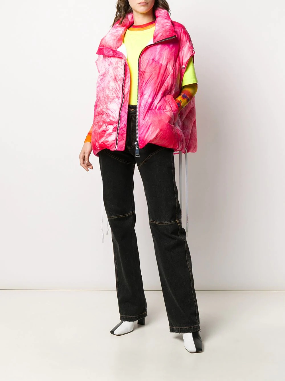 tie-dye padded jacket - 6