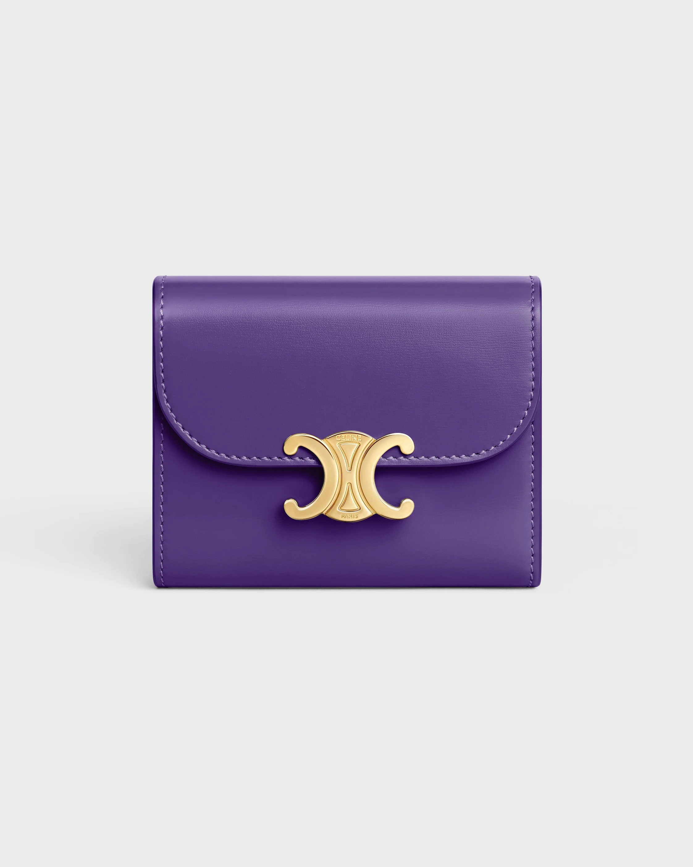 Small Flap Wallet TRIOMPHE IN Shiny calfskin - 1